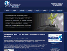 Tablet Screenshot of abatement-specialties.com